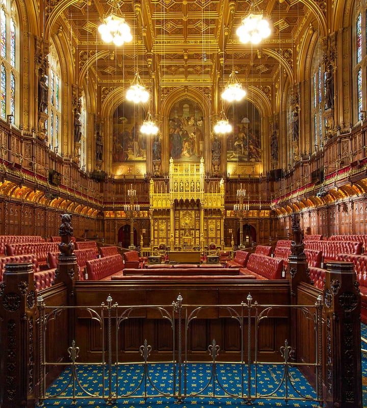Chamber of the House of Lords | Walks Houses of Parliament Tour